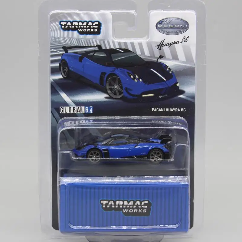 

Tarmac TW blue 1:64 туристическая модель спортивного автомобиля Huayra Huaya BC подходит для Pagani коллекция декоративных подарков