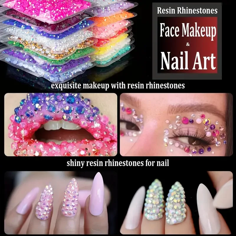 Прозрачная зеркальная смола с плоской задней стороной SS12 SS16