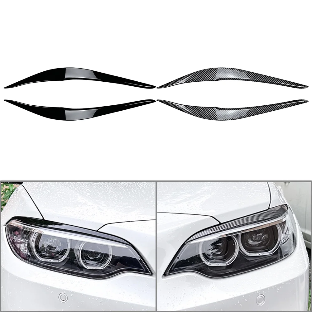 Накладки на автомобильные фары для BMW 2 серии F22 F23 F87 M2 Door 2014 2015 2016 2017 2018 2019 2020 2021