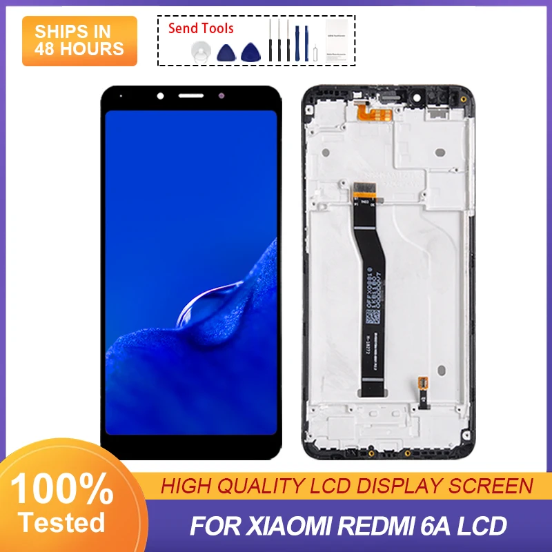 ЖК-дисплей 5,45 дюйма для Xiaomi Redmi 6A с сенсорным экраном и дигитайзером в сборе, замена для Redmi 6 M1804C3CG M1804C3CH, дисплей с инструментами