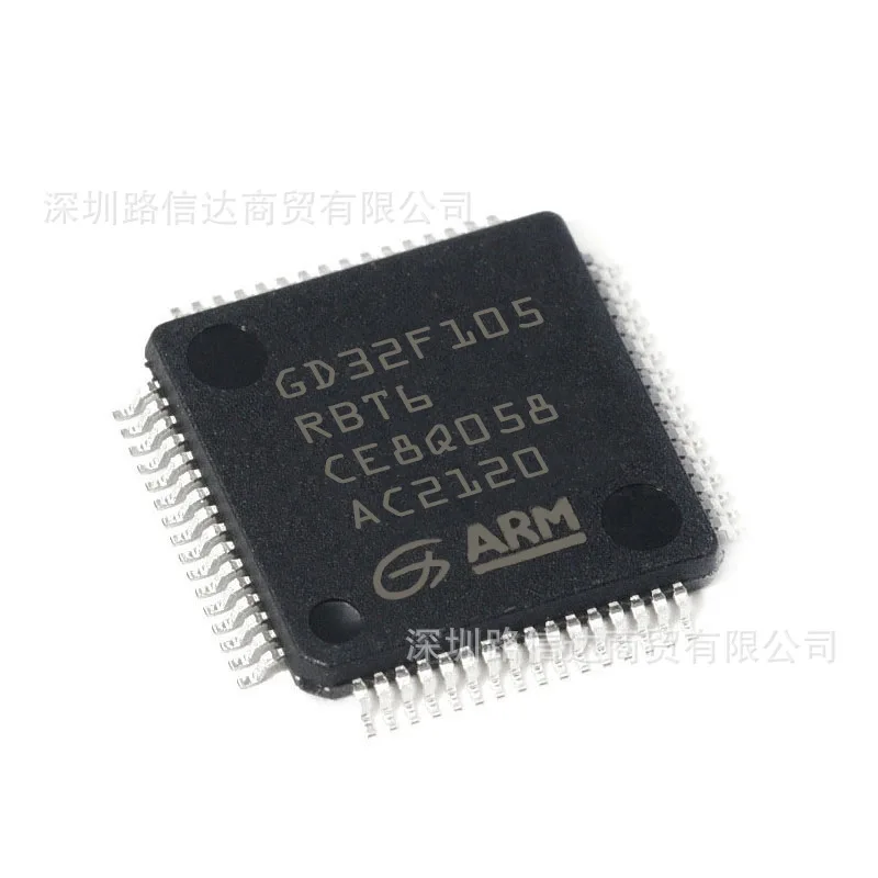 

100% New Original GD32F105RBT6 Single Chip MCU ARM32-bit Microcontroller IC Chip LQFP-64 New Original
