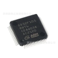 1pcslote gd32f105rbt6 single chip mcu arm32 bit microcontroller ic chip lqfp 64 new original