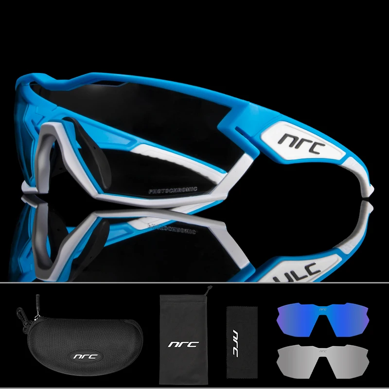 

NRC MTB Cycling Glasses Photochromic Man Road Bike Glasses Equipment Protection Sunglasses woman Ultra-light Sport Safe Eyewear