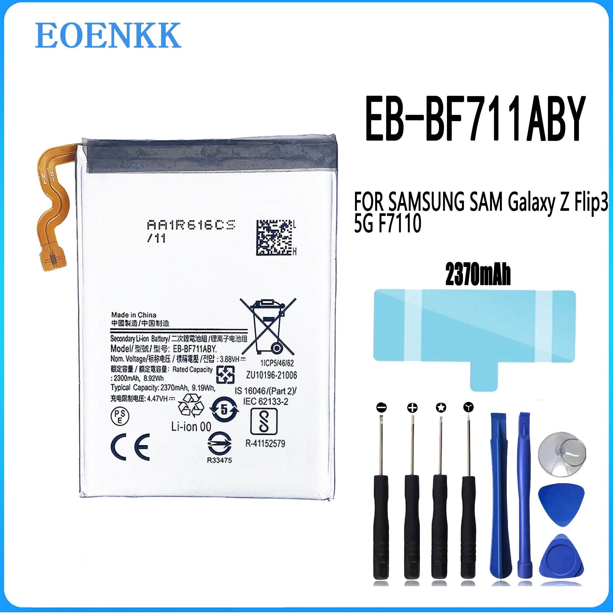 Enlarge EB-BF711ABY EB-BF712ABY Battery FOR SAMSUNG SAM Galaxy Z Flip3 5G F7110 Repair Part Original Capacity Phone Batteries