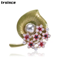 vivid calla lily flower brooch famous brand all match coat coat corsage accessories sweet cardigan pin
