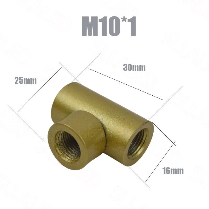 

Металлический тройник M10 для зубчатой трубки