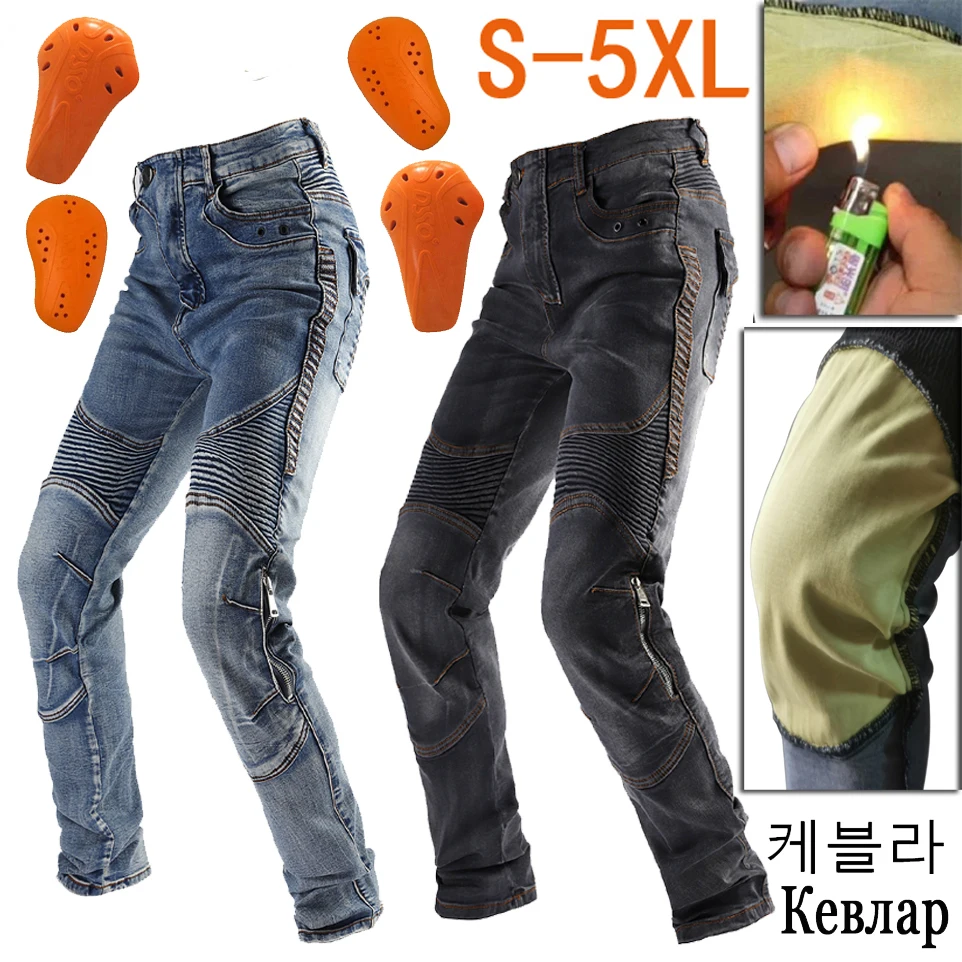 

Мужские мотоциклетные брюки, Арамидные мотоциклетные джинсы, защитное снаряжение для езды на мотоцикле, черные мотоциклетные брюки, синие джинсы для мотокросса, 2022