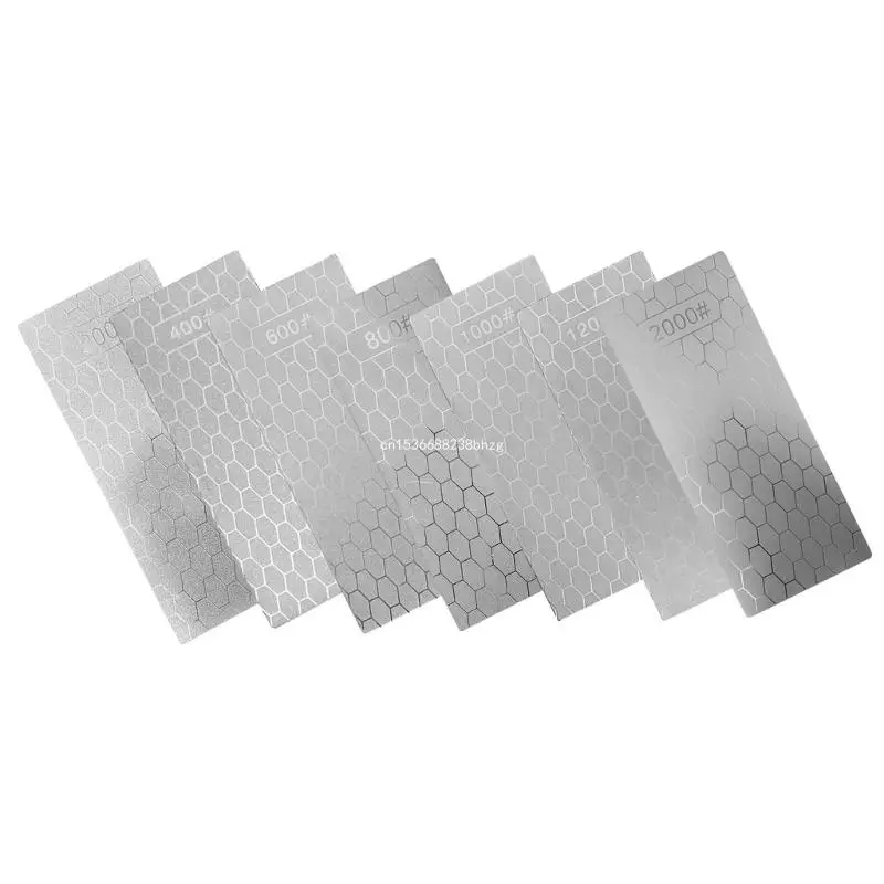 

Diamond Sharpening Stone Knife Sharpener with Non-slip Base 200-2000 Grindstone Dropship