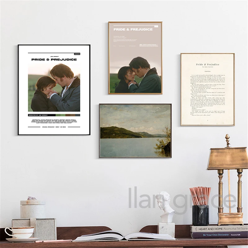 Книга гордости и предсказаний раньше подарки Джейн винтажное настенное