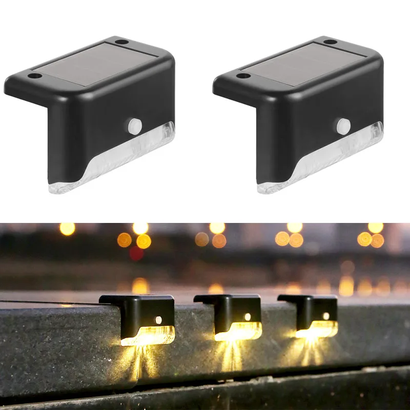 

Solar Deck Lights Outdoor Step Lights Waterproof LED Solar Lights For Home Railing Stairs Step Fenced Yard Patio Balcony Pathway