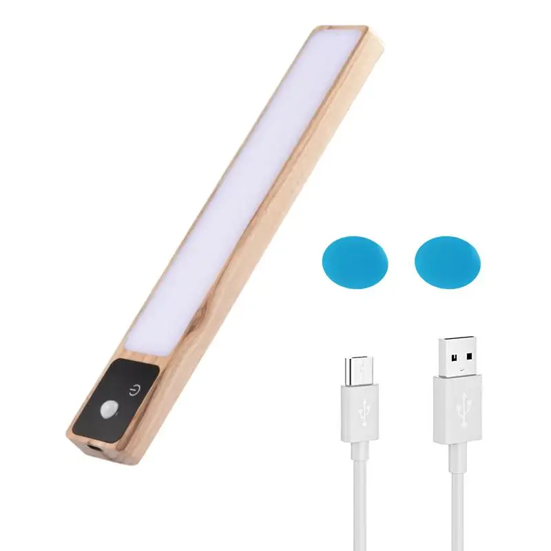 

Ночник с датчиком движения, беспроводная подзарядка через USB, для шкафа, для спальни, гардероба, лампа для внутреннего освещения
