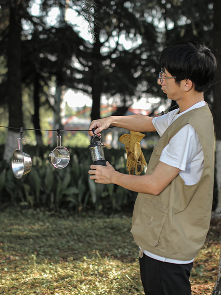 Веревка для одежды кемпинга 5 м с D-образными крючками