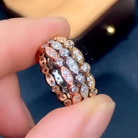 huitan luxury fashion wedding rings for women thin design exquisite female accessories with dazzling cubic zirconia 2022 jewelry