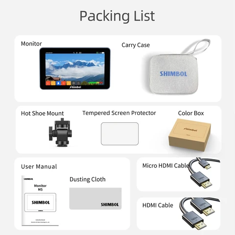 Shimbol M5 5,5-дюймовый сенсорный монитор