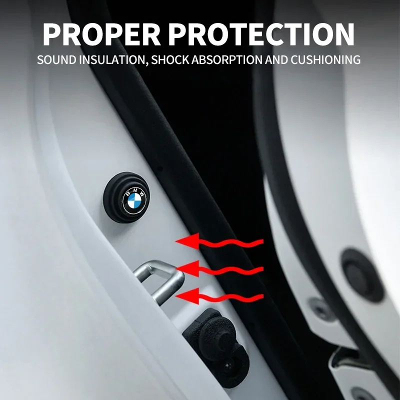 4 шт. противоударные силиконовые наклейки на дверь автомобиля для BMW E46 E85 E60 F10 E39 F30