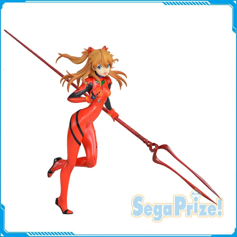 

EVA NEON GENESIS EVANGELION Anime Figure Asuka Langley Soryu Lance of Longinus Action Figure Collectible Model SEGA Original
