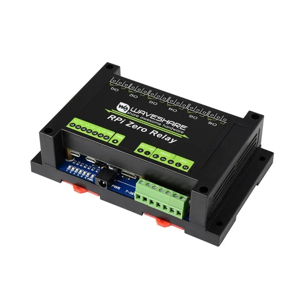 Промышленная Плата расширения RS485/CAN 6-канальное реле на основе Raspberry Pi Zero WH