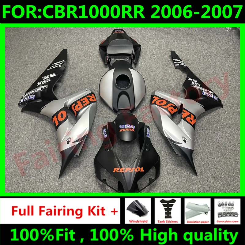 

NEW Abs Motorcycle Whole Fairings kit fit for CBR1000RR CBR1000 06 07 CBR 1000RR 2006 2007 Bodywork full Fairing repsol