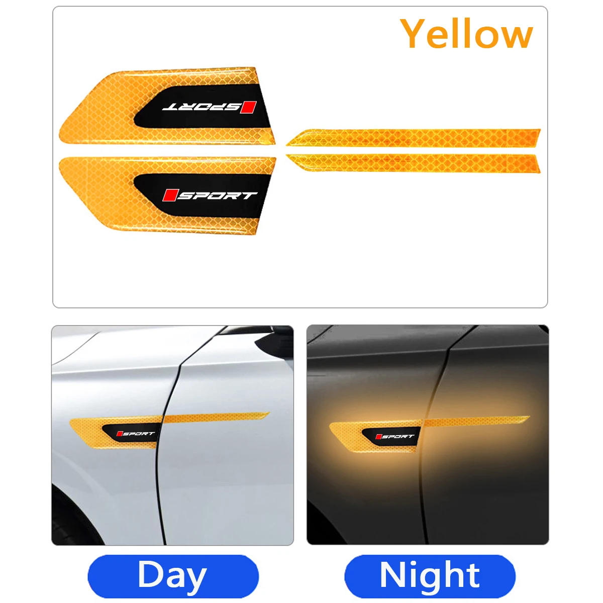 Светоотражающая предупреждающая лента для дверей автомобиля наклейки Toyota Honda Mazda