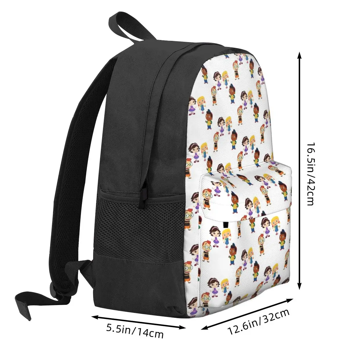 Фото Рюкзак Little Einsteins Squad Happy Backpack, школьная сумка для книг, детская школьная сумка, сумки через плечо для компьютера для мальчиков и девочек №2