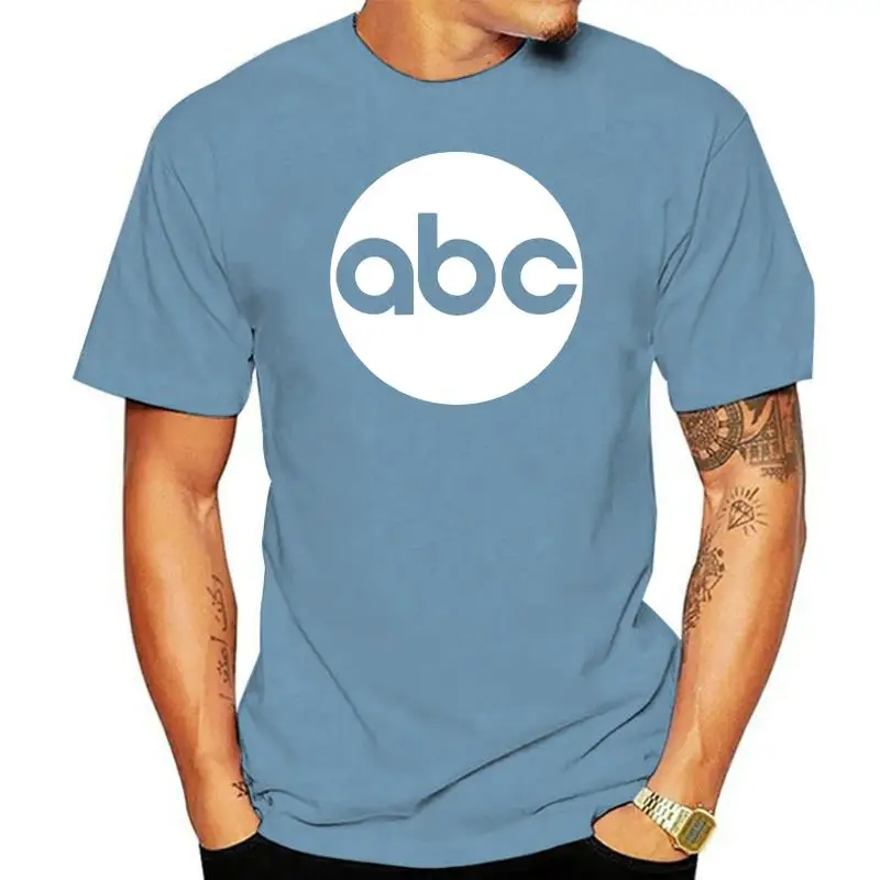 

Футболка abc Channel Tv News Мужская, черная хлопковая футболка с коротким рукавом, подарок, новинка от США, 100% хлопковая футболка, топы, оптовая прод...