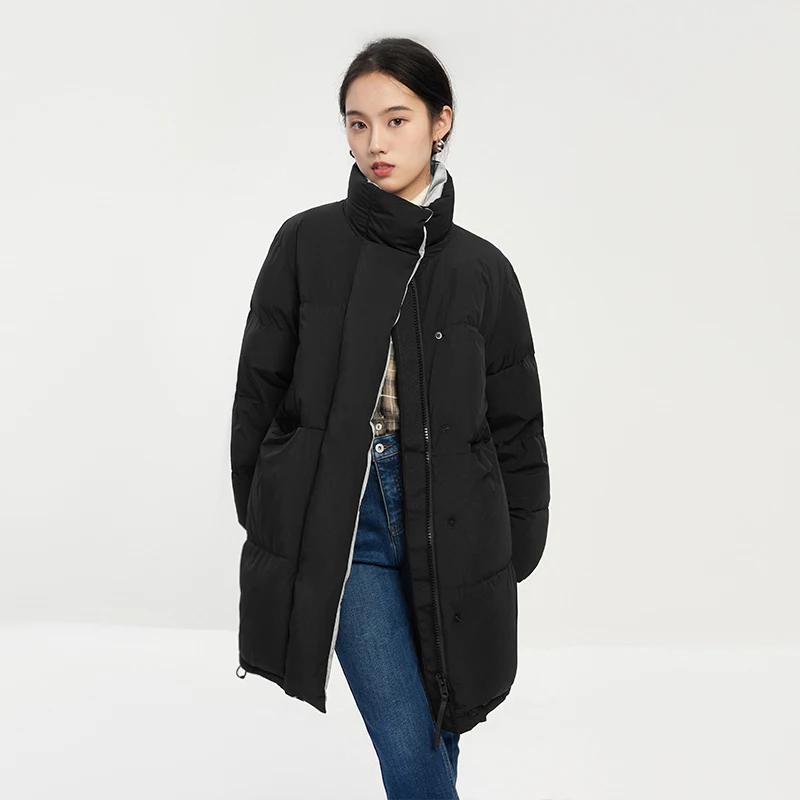 SHUCHAN Thick Puffer Jacket Women Casaco Feminino  90%  White Duck Down Long Casual Warm Casacos De Inverno Feminino