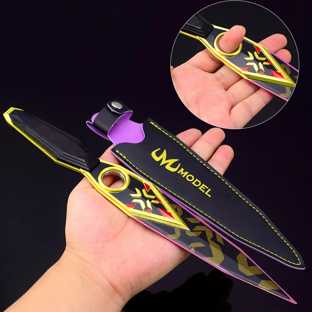 28 см Valorant Champions 2023 Kunai вращающееся цельнометаллическое оружие для боевых искусств