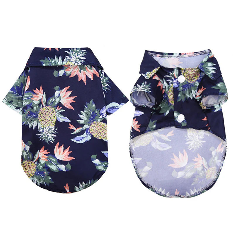 

Hawaiian Beach Style Dog T-Shirts Thin Breathable Pet Summer Dogs Clothes for Small Dogs Puppy Cat Vest Chihuahua Yorkies Poodle