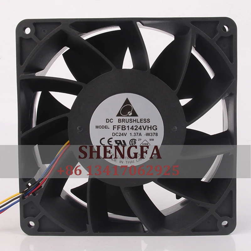 DELTA чехол вентилятор с двумя шарикоподшипниками FFB1424VHG 14050x50 мм 14 см 24 в а инверторный вентилятор ABB с высоким потоком воздуха