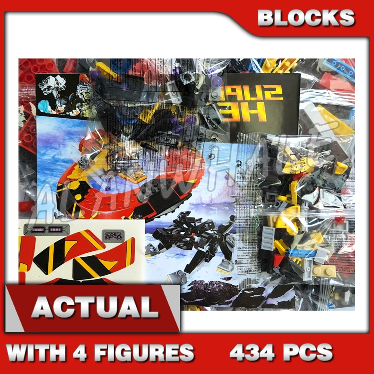 

434pcs Super Revengers The Ultimate Battle for Asgard Commodore Spaceship Thor 10747 Building Blocks Set Compatible With Model