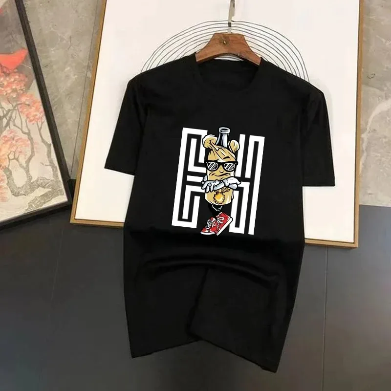 Футболка Мужская/Женская/детская с принтом бананов весна-лето