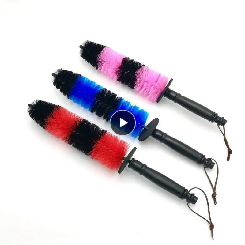 

For Car With Plastic Handle Wheel Rim Detailing Brush Universal Car Wheel Wash Brush Not Easy To Lose Hair Portable