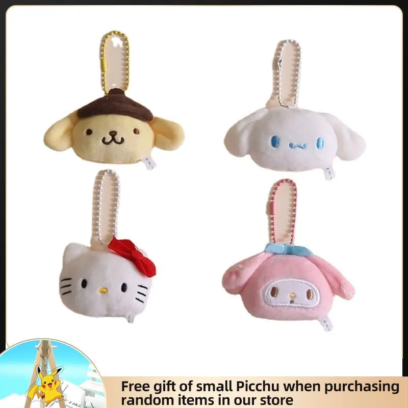 

TakaraTomy Sanrio Plush Toy HelloKitty Cinnamoroll Kuromi Stuffed Doll Child Birthday Christmas Present Key Chain PP Cotton 10CM