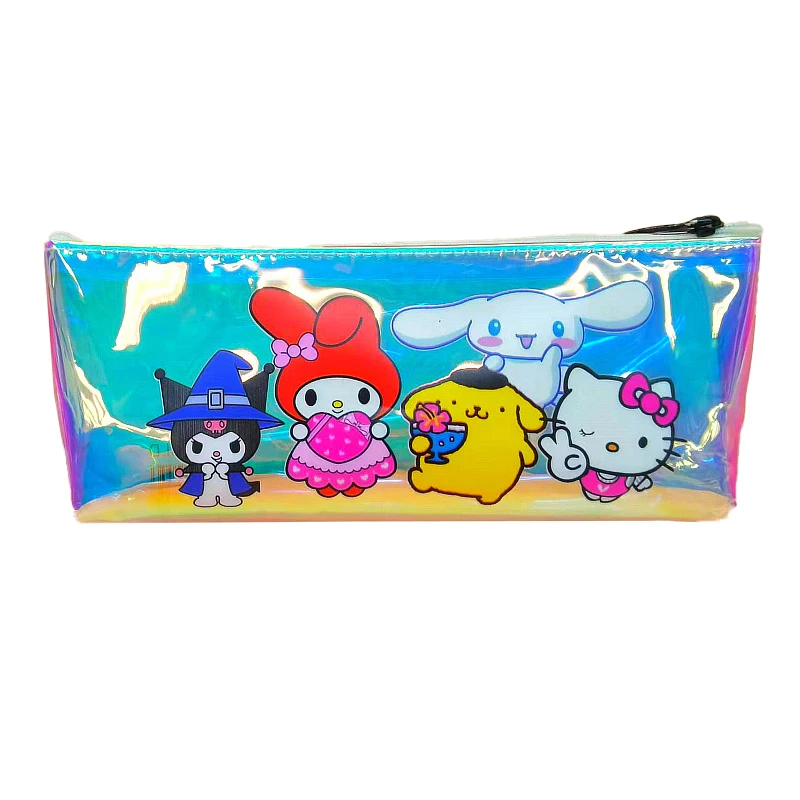 

Sanrios Kawaii Милая мимелоди коричная кошка 22 см креативная семья Лазерная Пу молния Однослойная канцелярская сумка для хранения ручек