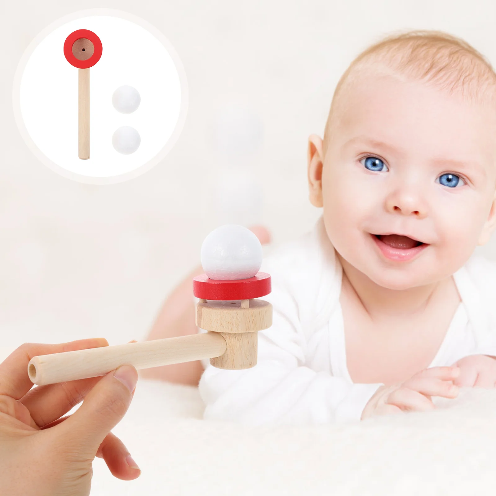 

Floating Blow Pipe Balls Game: 1 Set Kids Family Activity Holiday Outdoor Egg Birthday Party Lawn Carnival Games