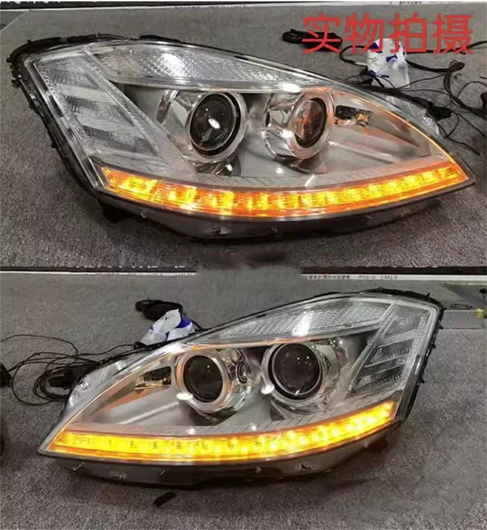 Модифицированная накладка на переднюю фару в сборе для Mercedes-Benz W221 S300 S350 S400 S500 S600 S65