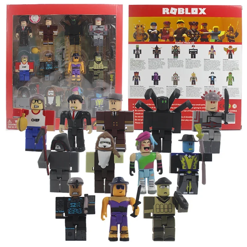 Фото 12 шт. коллекционных фигурок по игре Roblox с аксессуарами, модели кукол, игрушки для подарков на день рождения №3