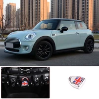 for bmw mini f55f56f57 car styling one button start decorative stickers alloy 1 piece set car modification accessories