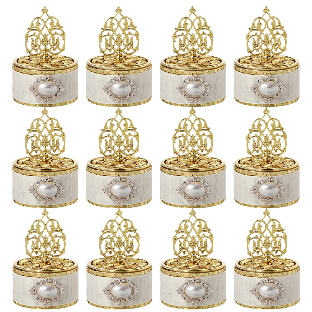 European Style Pearl Pagoda Candy Box Small Treat Boxes Cases Favor Containers Gift for Presents