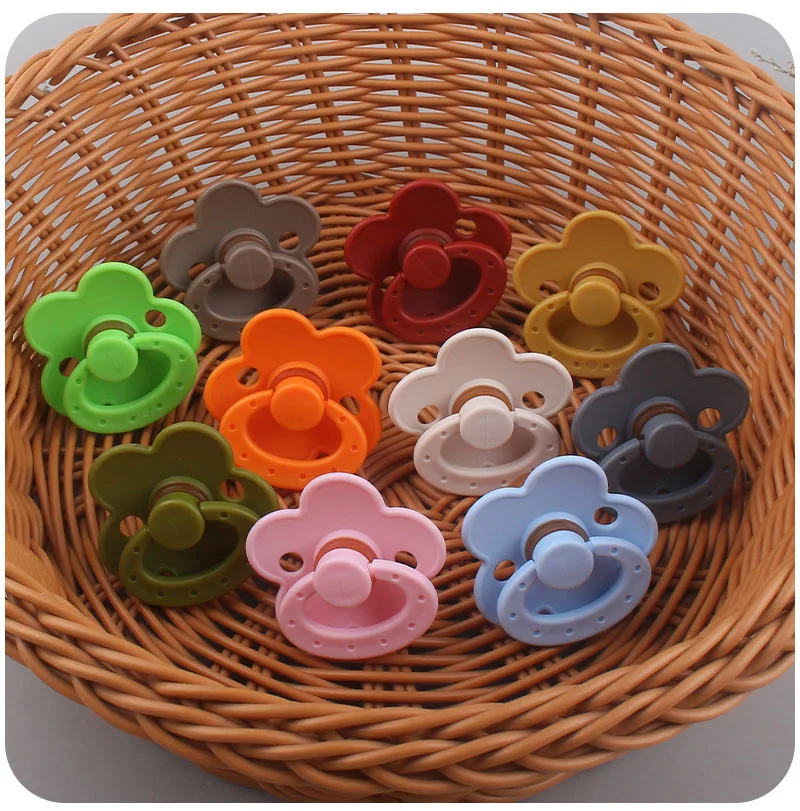 

Newborn Baby Soft Silicone Pacifier Teether Soother Dummy Nipple Infant Nursing Chewing Care Toys Baby Gift 2022