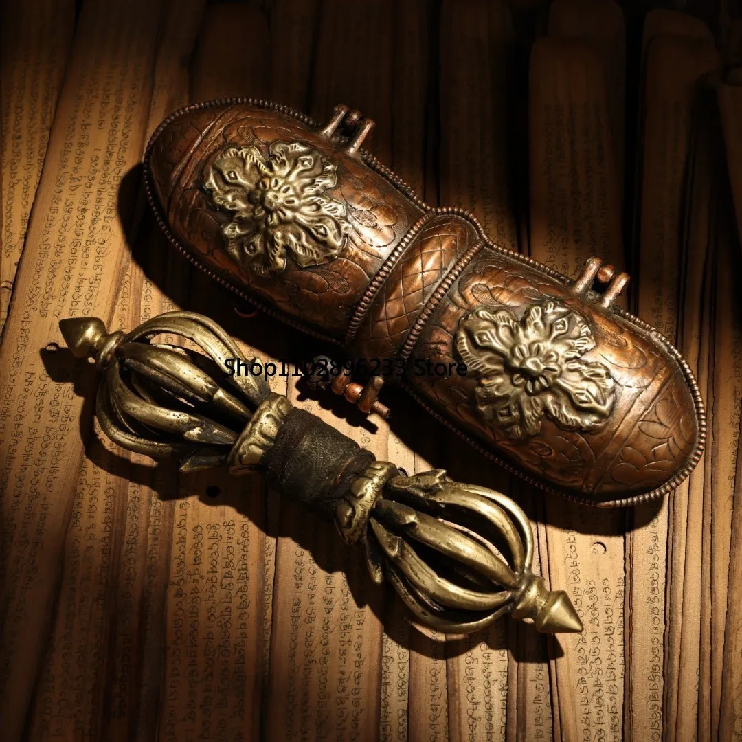 Набор из 18-миллимедных медных коробок с девятью прядью Дордже Ваджра пестик