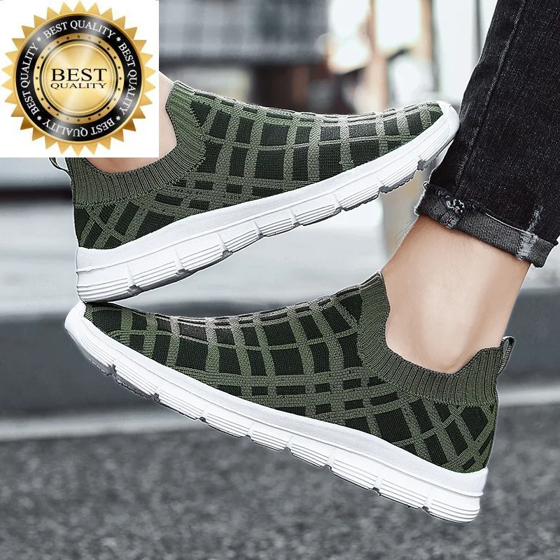 

Мужские яркие повседневные Сникерсы, дышащие сетчатые слипоны, размер 36-46