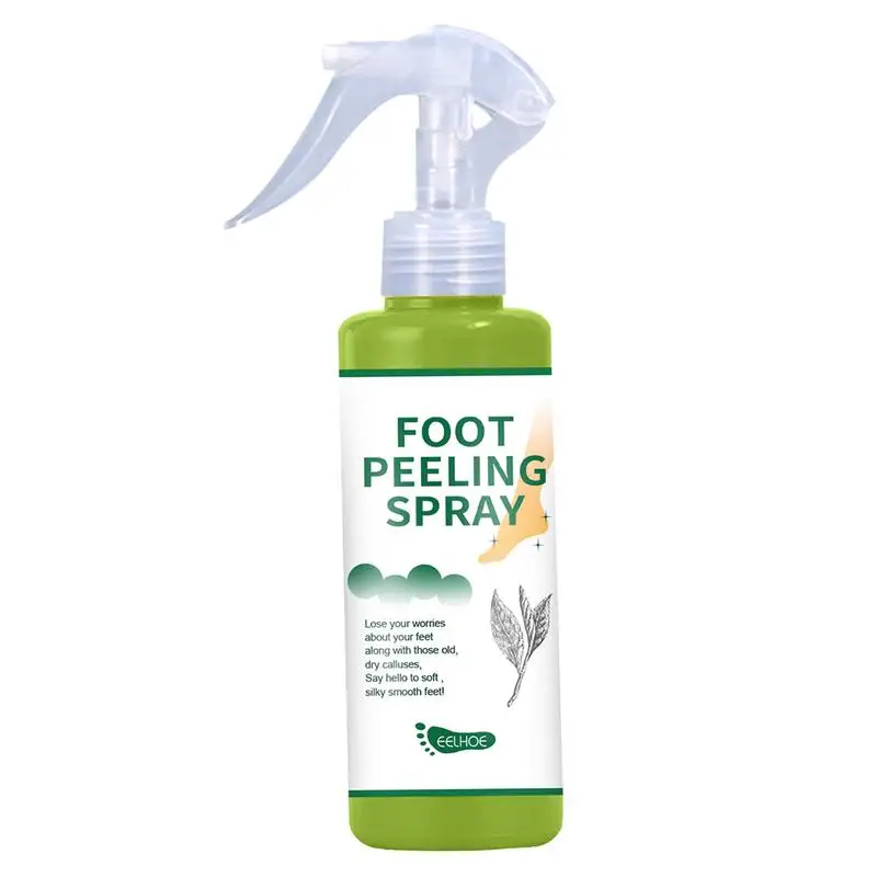 

100ml Foot Exfoliating Spray Natural Green Tea Essence Dead Skin Exfoliator Cosmetics Hand Feet Whiten Peeling Pedicure