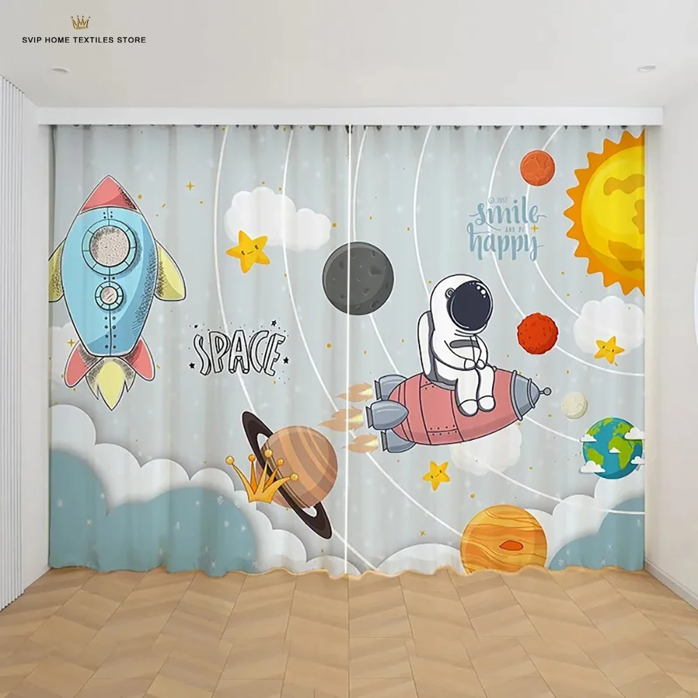 Шторы с мультяшным рисунком Детские Оконные Занавески для гостиной кухни