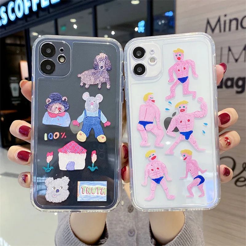 Мягкий прозрачный чехол для Iphone 13, 11 дюймов