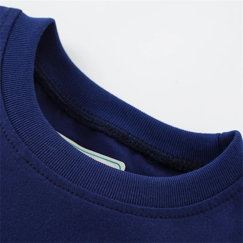 Летняя одежда для маленьких мальчиков Little maven 2022 хлопковая футболка Милая Новая