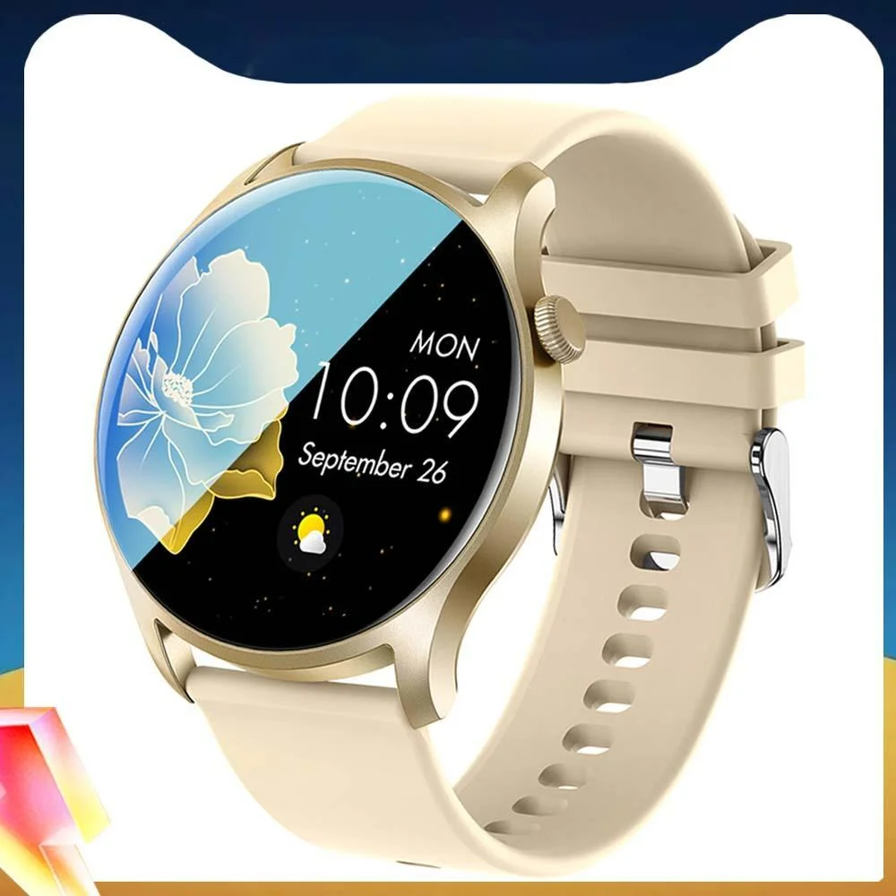 

Round Women Smart Watch Full Touch Screen Sports Fitness Tracker IP67 Waterproof Women's Smartwatch Men For Android IOS Limited