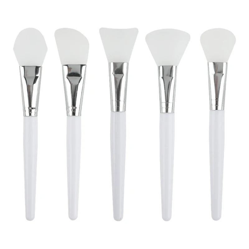 5pcs Professional Silicone Mask Brush DIY Home Salon Silicone Facial Mud Blending Brush for Skin Care Reusable Cosmetic Kit Tool images - 6