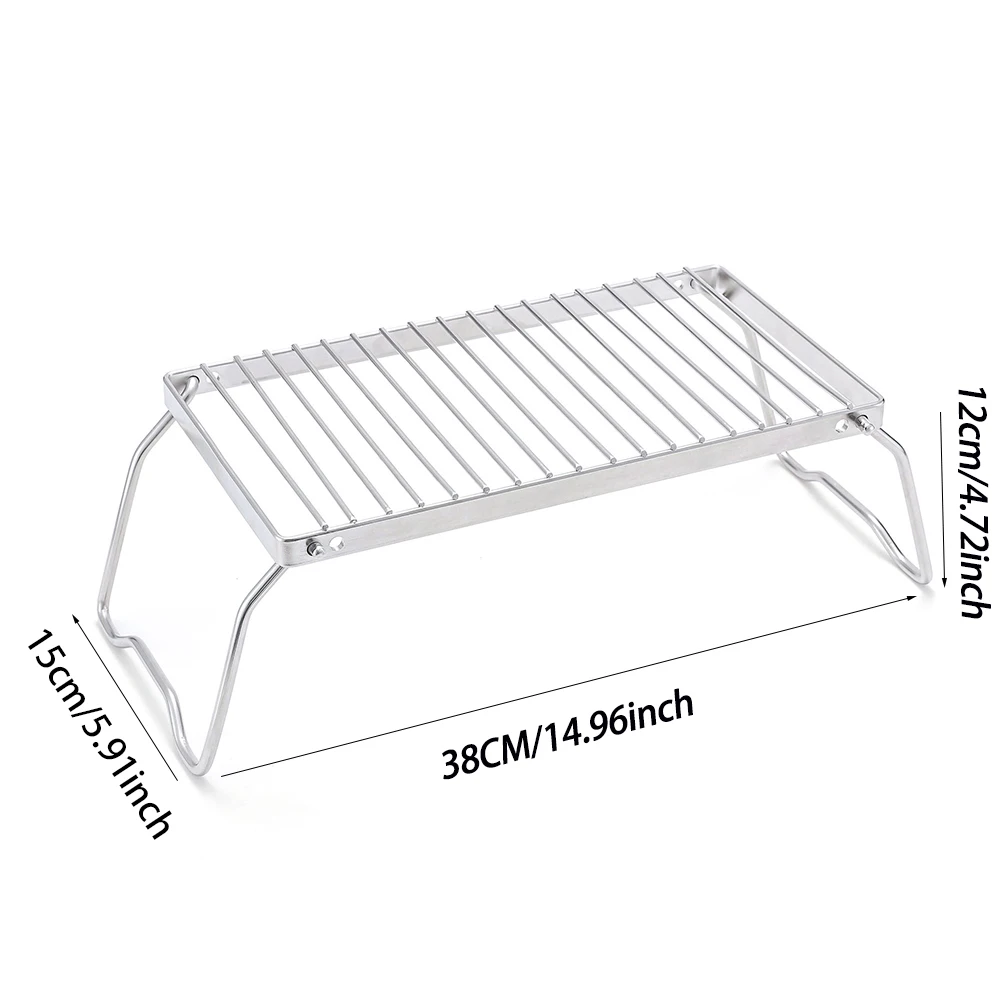 Портативная Складная Подставка для кемпинга барбекю гриля подставка из