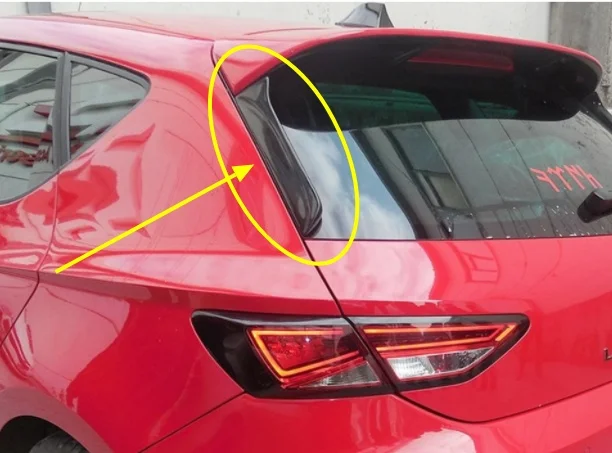 Для сиденья Leon MK3/MK3.5 пианино черное окно отделка спойлер боковое заднее крыло